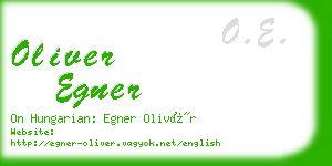 oliver egner business card